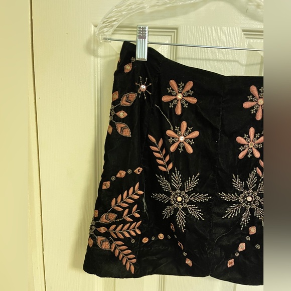 Free People Bright Lights Velvet Mini Skirt - Picture 2 of 3
